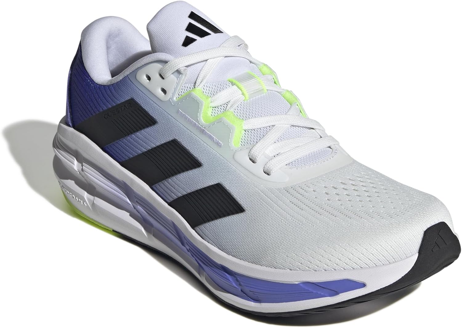 Мужские кроссовки Adidas Questar 3 для бега, белый/черный/синий — фото 4