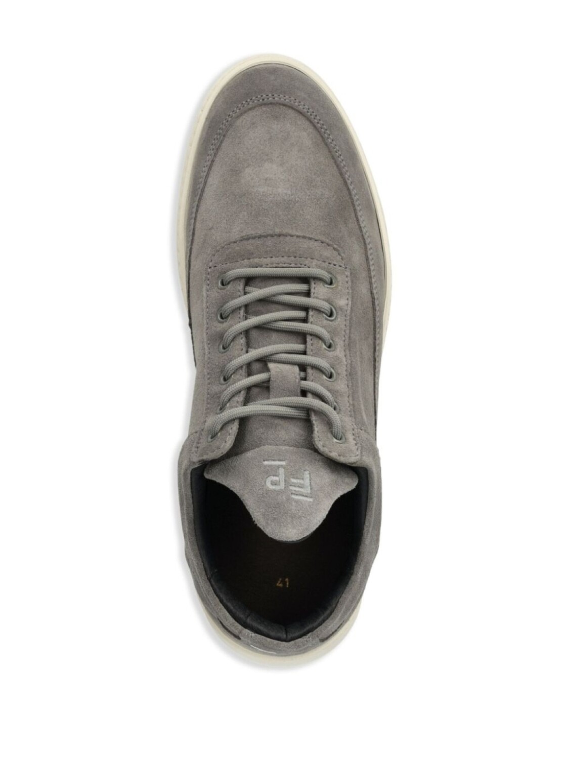 Замшевые низкие кеды Filling Pieces, серый — фото 4