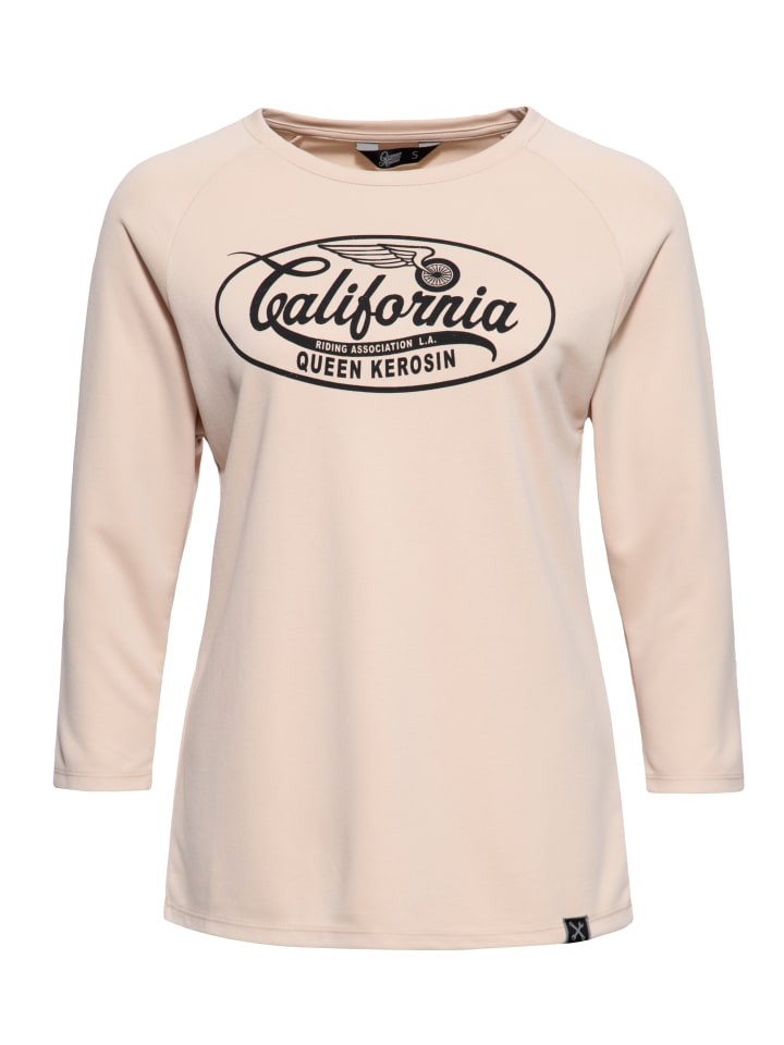 

Рубашка с длинными рукавами Queen Kerosin California цвета экрю Queen Kerosin