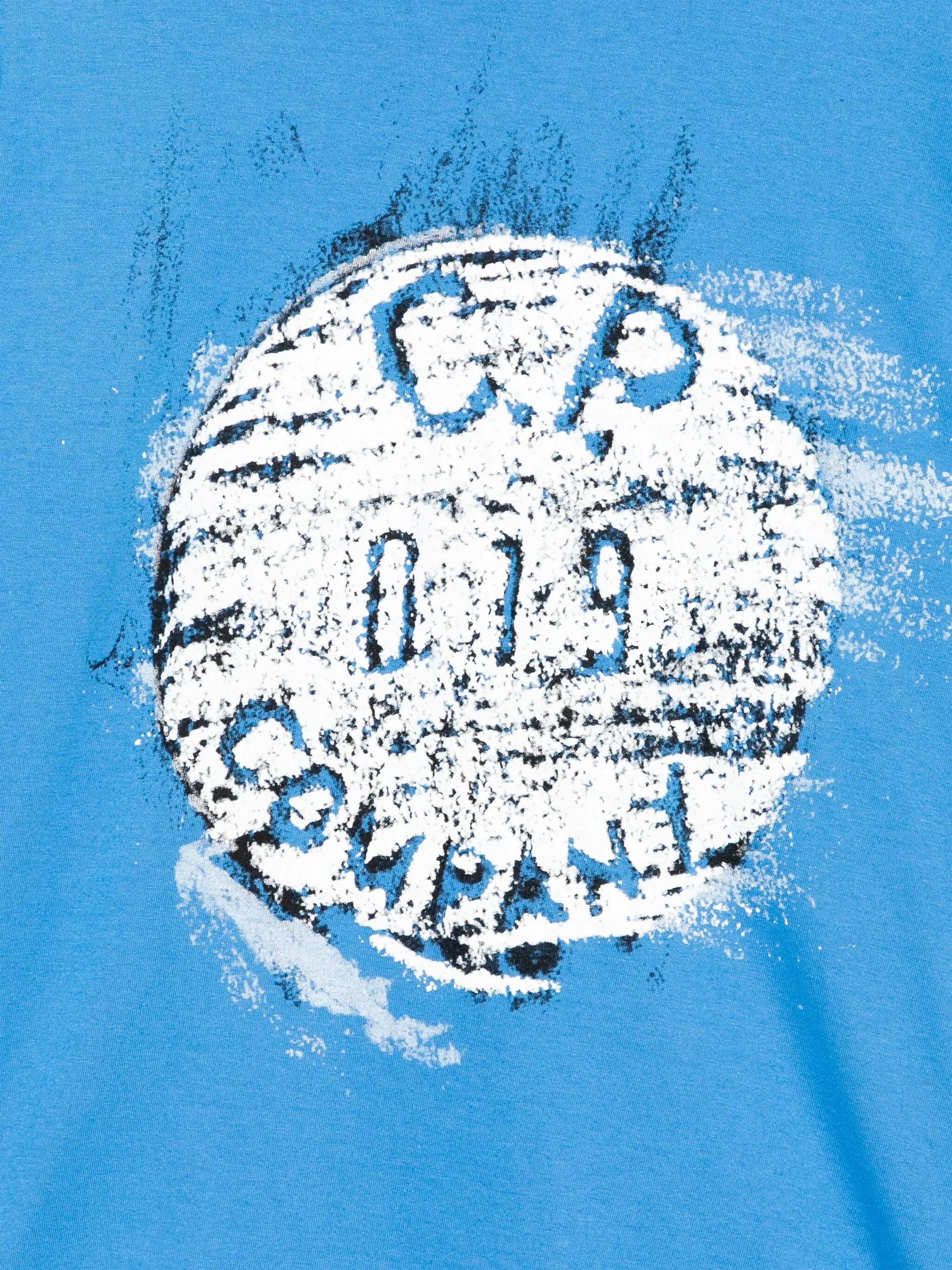 Футболка с графичным принтом C.P. Company Kids, синий — фото 3