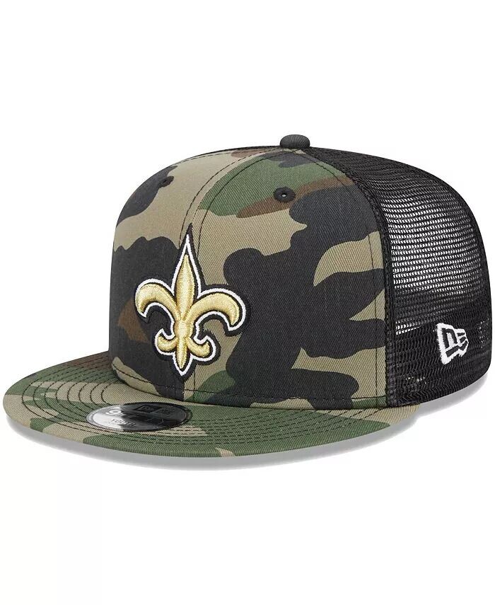 

Камуфляжная кепка New Orleans Saints Main Trucker 9FIFTY для мальчиков и девочек Snapback New Era, зеленый