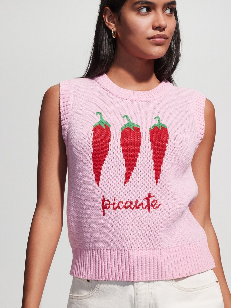 Вязаный топ Next Chilli Pepper, Rose — фото 2