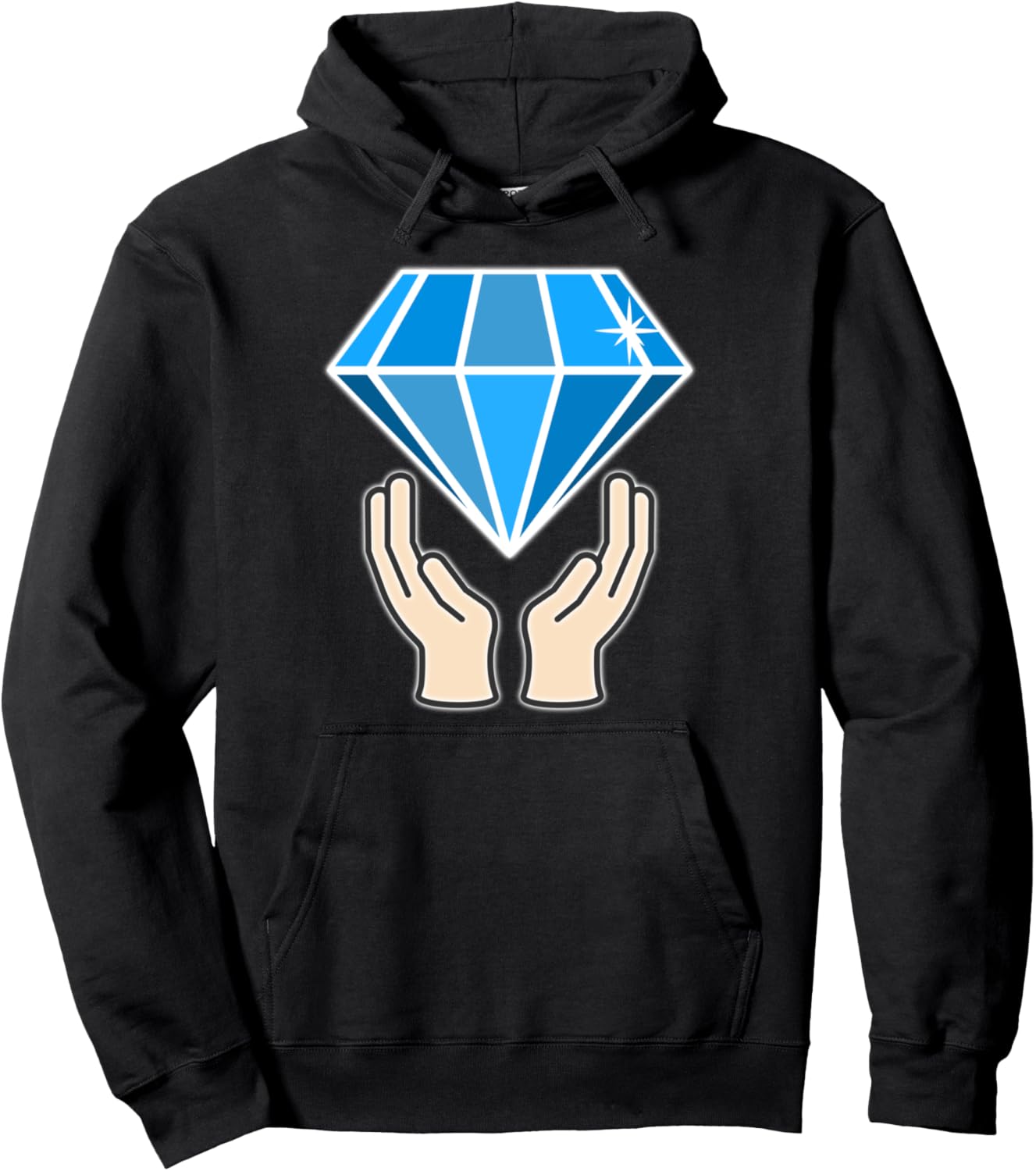 

Diamond Hands, Толстовка в поддержку розничных инвесторов в акции Apes Together Bet, черный