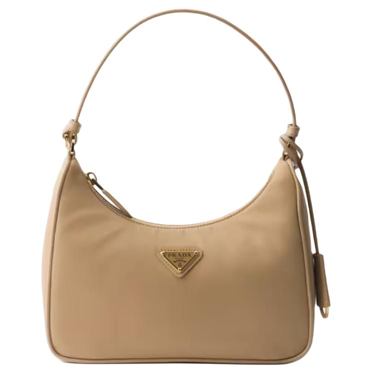 

PRADA Мини-сумка Re Edition из переработанного полиамида женская верблюжий