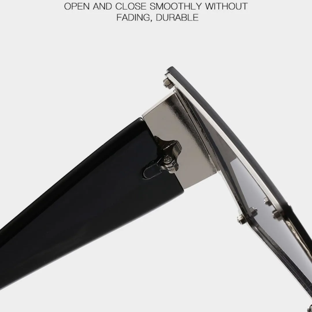 

Большие солнцезащитные очки для женщин, без оправы, градиентные, роскошные, ретро, ​​с защитой от УФ-излучения UV400, винтажные, мужские VVTWSSW, Blue Pink