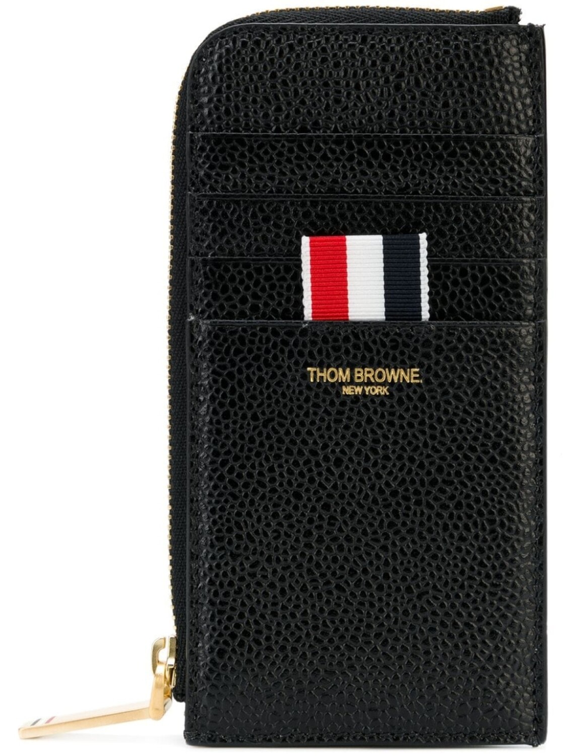 

Кошелек с воротником на молнии Thom Browne, черный