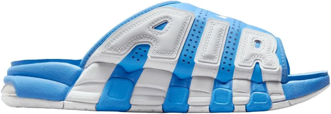 Мужские слайдеры Nike Air More Uptempo, сине-белый — фото 2