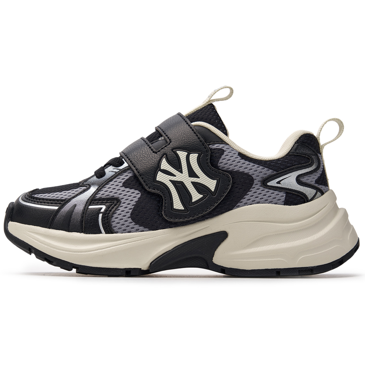 

MLB Беговые кроссовки Curve Runner нескользящие, устойчивые к истиранию, дышащие низкие повседневные туфли black детские