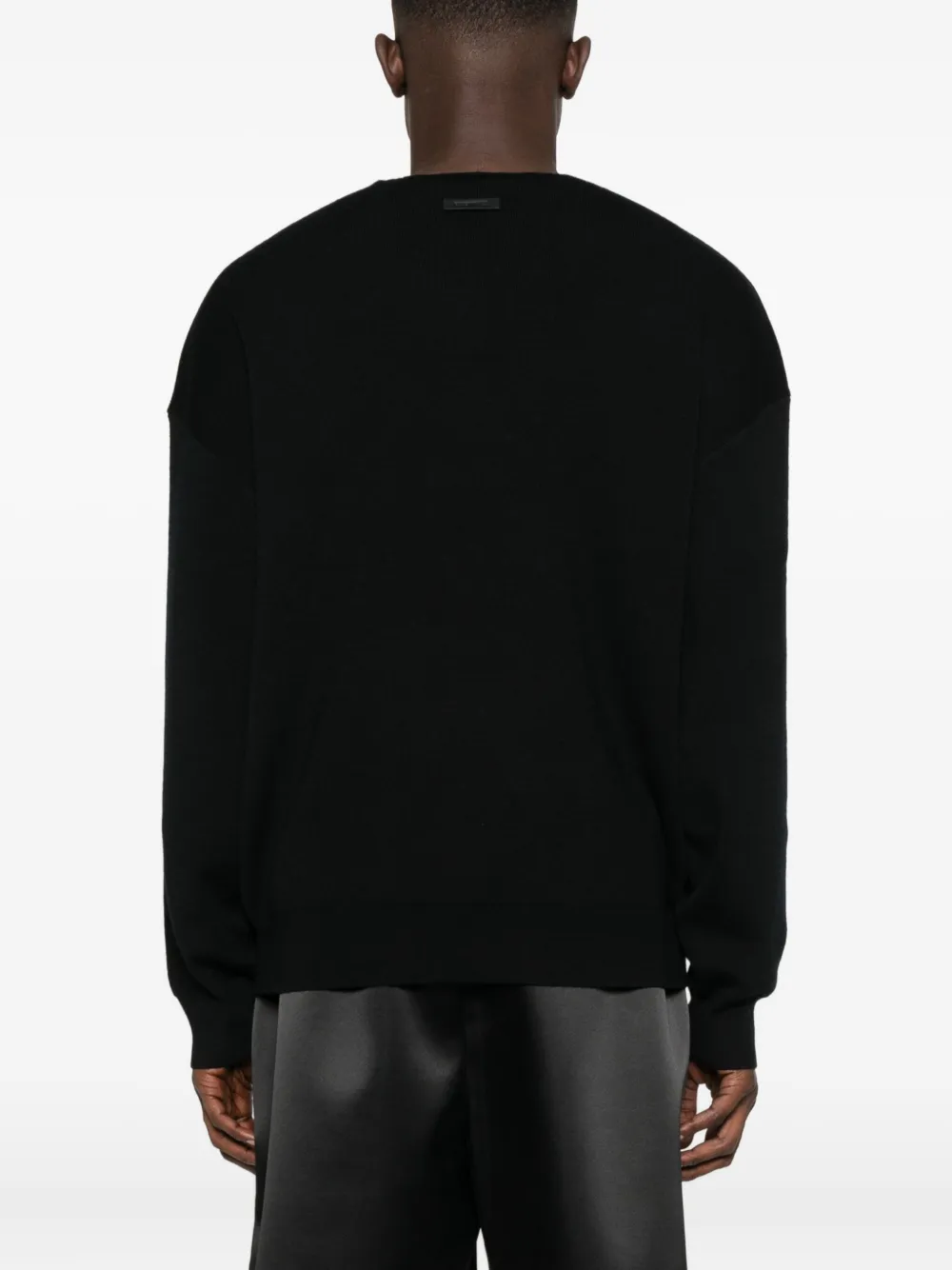Свитер с круглым вырезом FEAR OF GOD ESSENTIALS, черный — фото 4