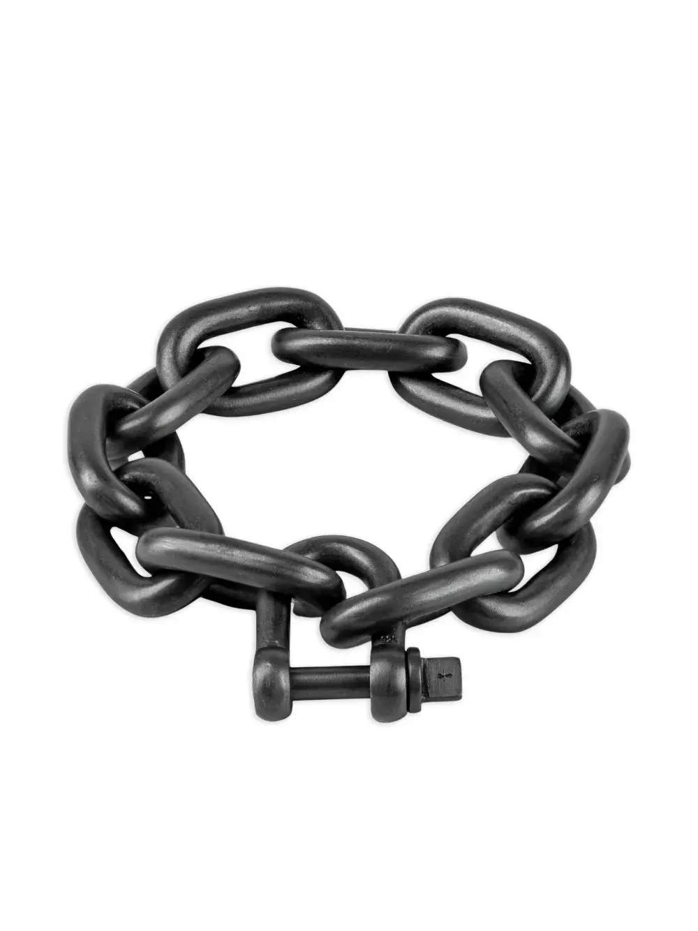 

Серебряный браслет Charm Chain Parts of Four, черный