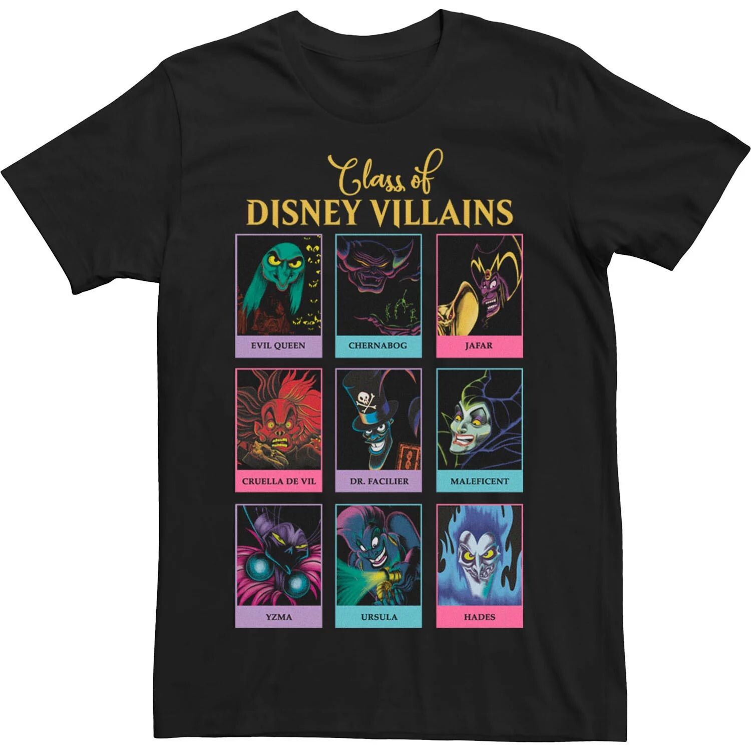 

Мужская футболка из ежегодника Disney Villains Class Of Disney Villains Licensed Character