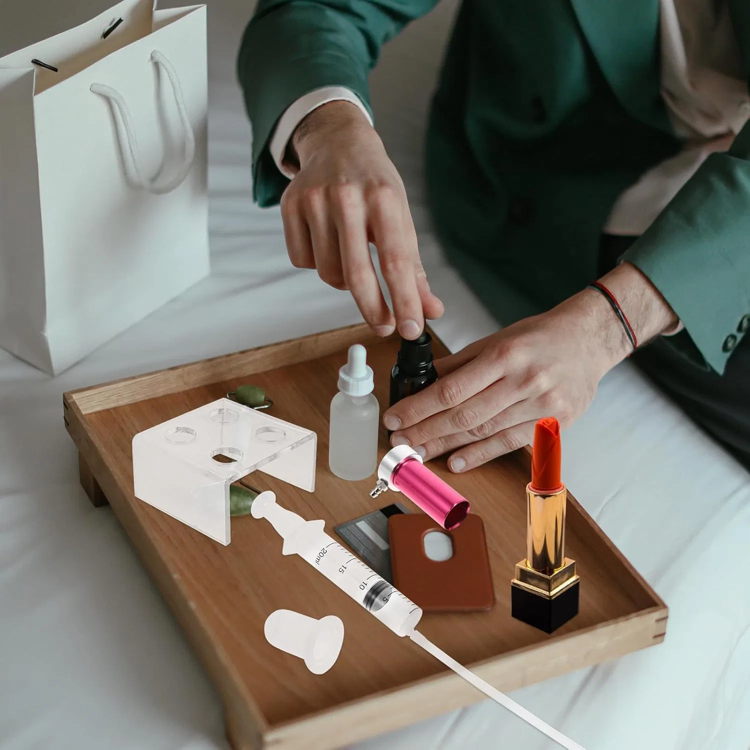 Форма для помады DIY алюминиевая 4 отверстия SOESFOUFU набор 1 шт ассорти — фото 3