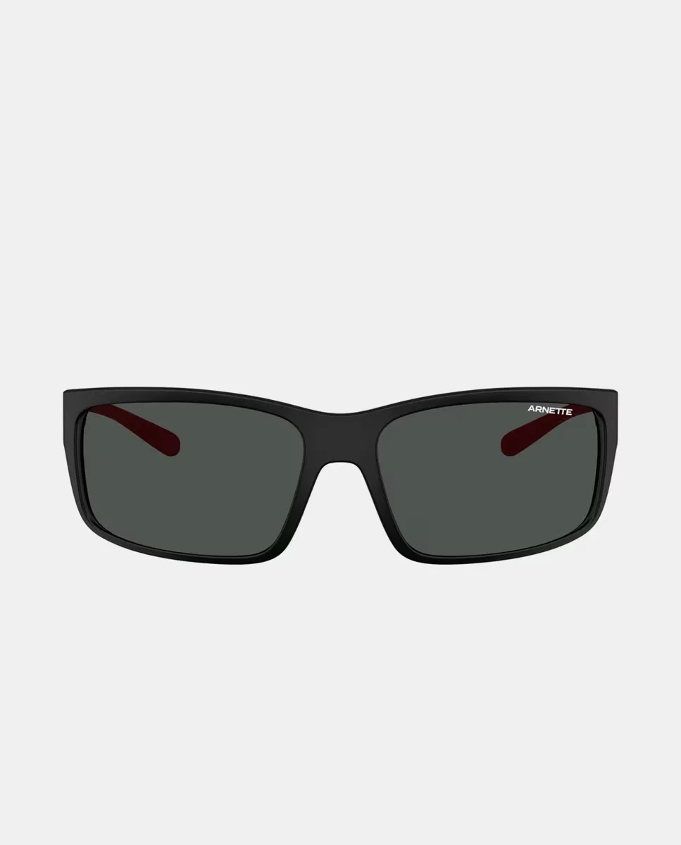 

Черные прямоугольные солнцезащитные очки Arnette, чёрный