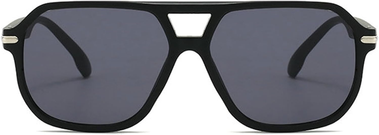 

Солнцезащитные очки Willochra Vintage Double Bridge Pilot Square для женщин и мужчин, роскошные, увеличенного размера, с многоугольным градиентом, защита от УФ-излучения UV400, C1