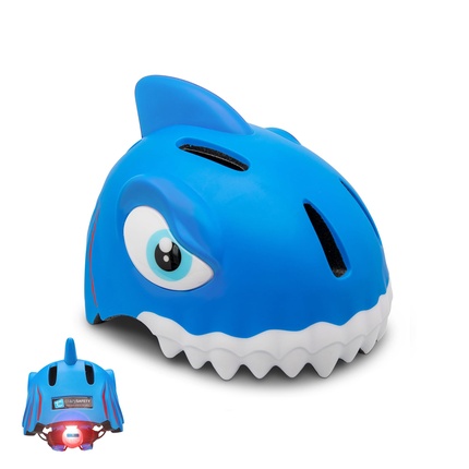 

Велосипедный шлем Blue Shark для детей 6-12 лет Crazy Safety