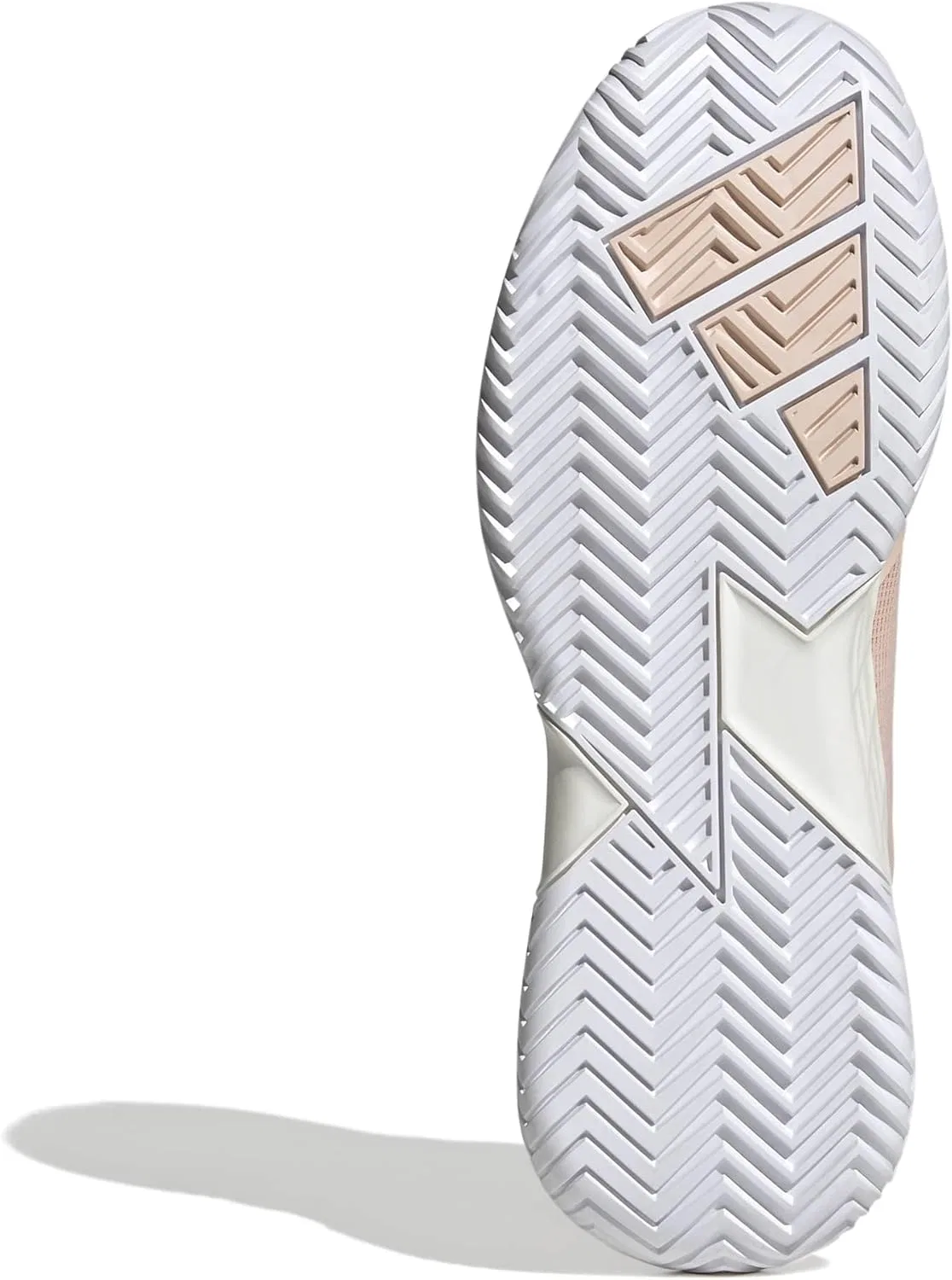Кроссовки теннисные Adidas Defiant Speed 2, Blush Pink/Silver Metallic/White — фото 3