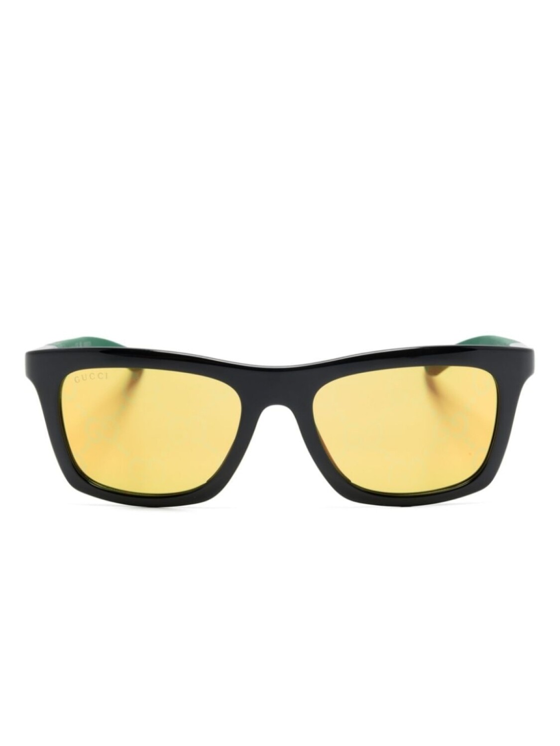 

Gucci Eyewear солнцезащитные очки в прямоугольной оправе, черный