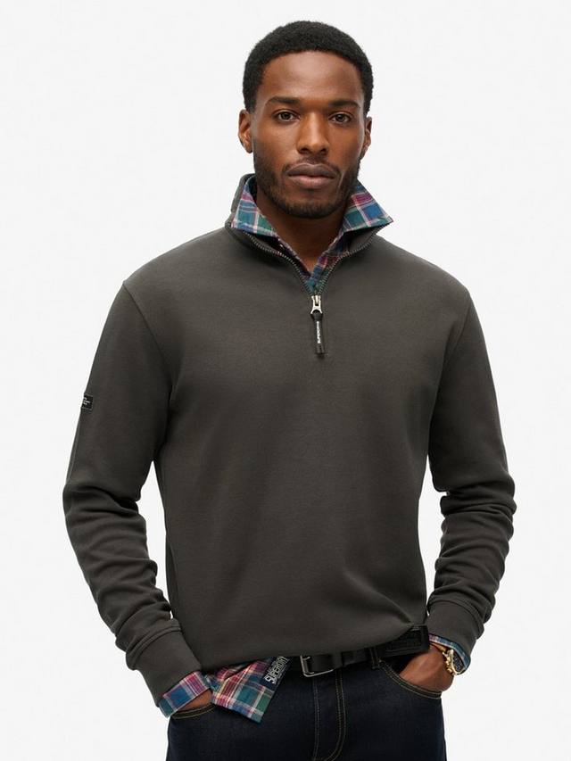 

Утилитарная толстовка с логотипом Henley Superdry, Washed Black