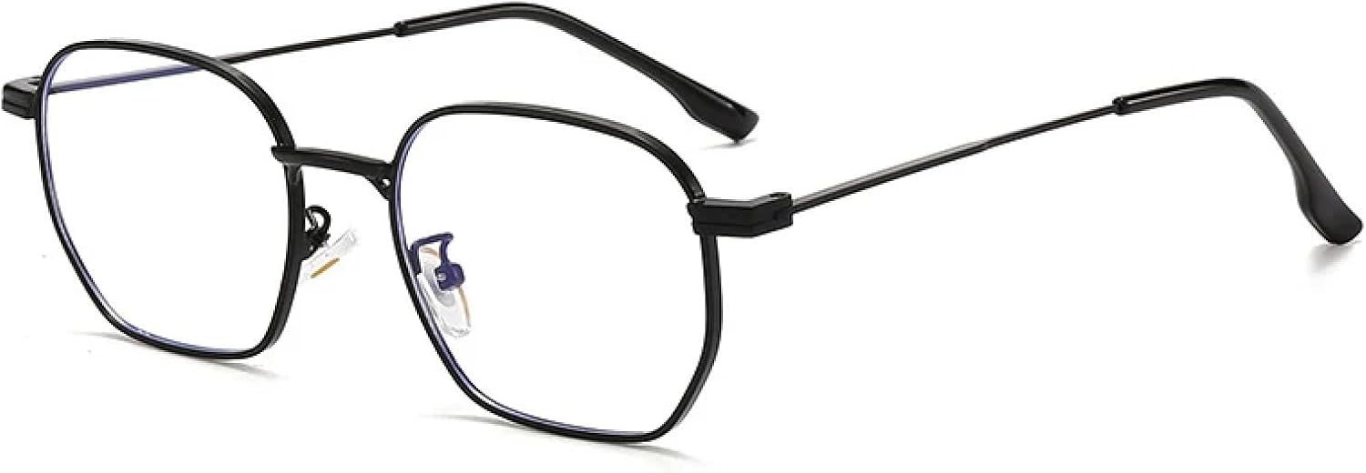 

Модные женские солнцезащитные очки в стиле ретро с прозрачными линзами и металлической оправой, мужские панк-очки оранжевого цвета с защитой от УФ-излучения UV400 SZVVBKK, Black Clear