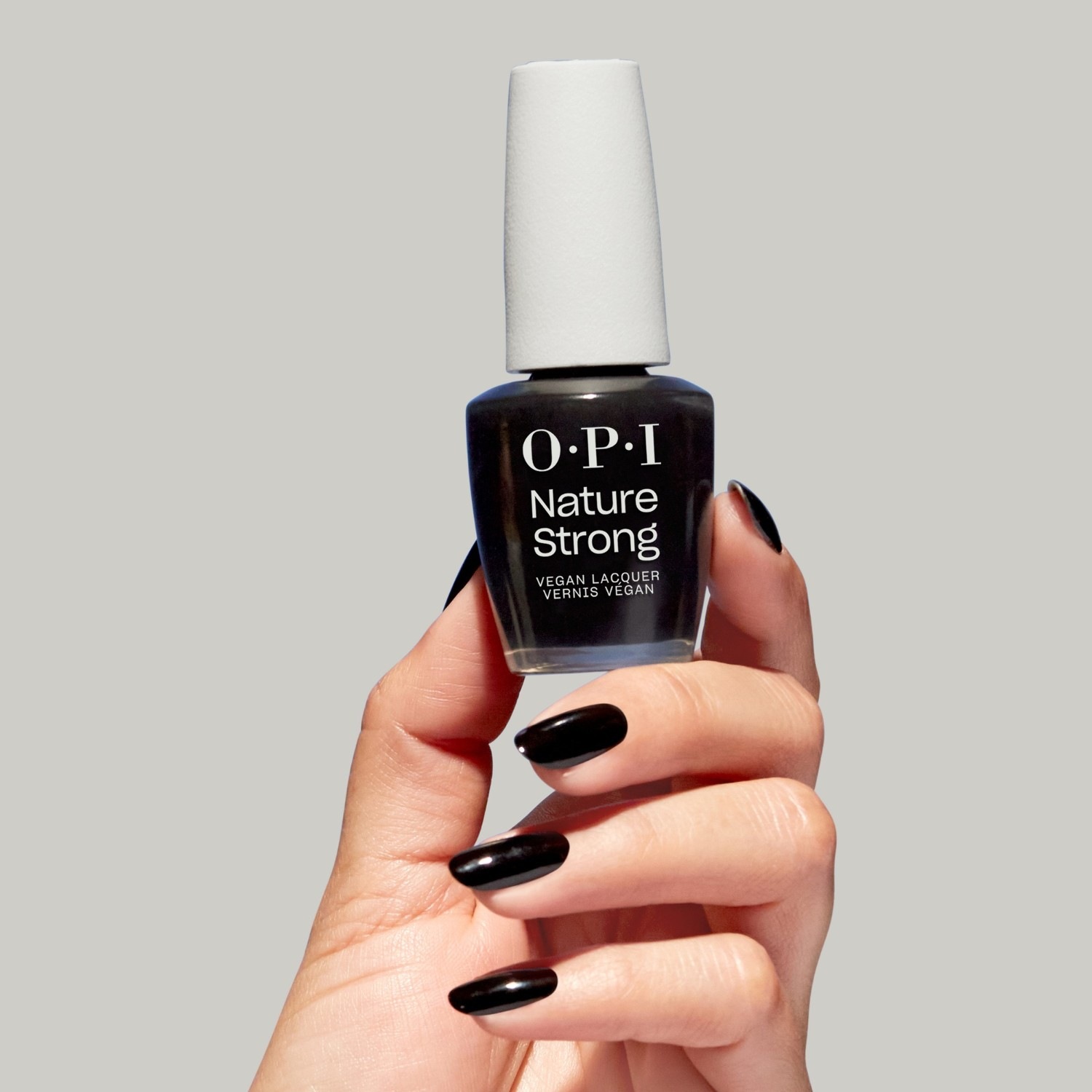 Лак для ногтей nature strong vegan Opi, nat029 - nat - onyx skies, объем 15 мл — фото 4