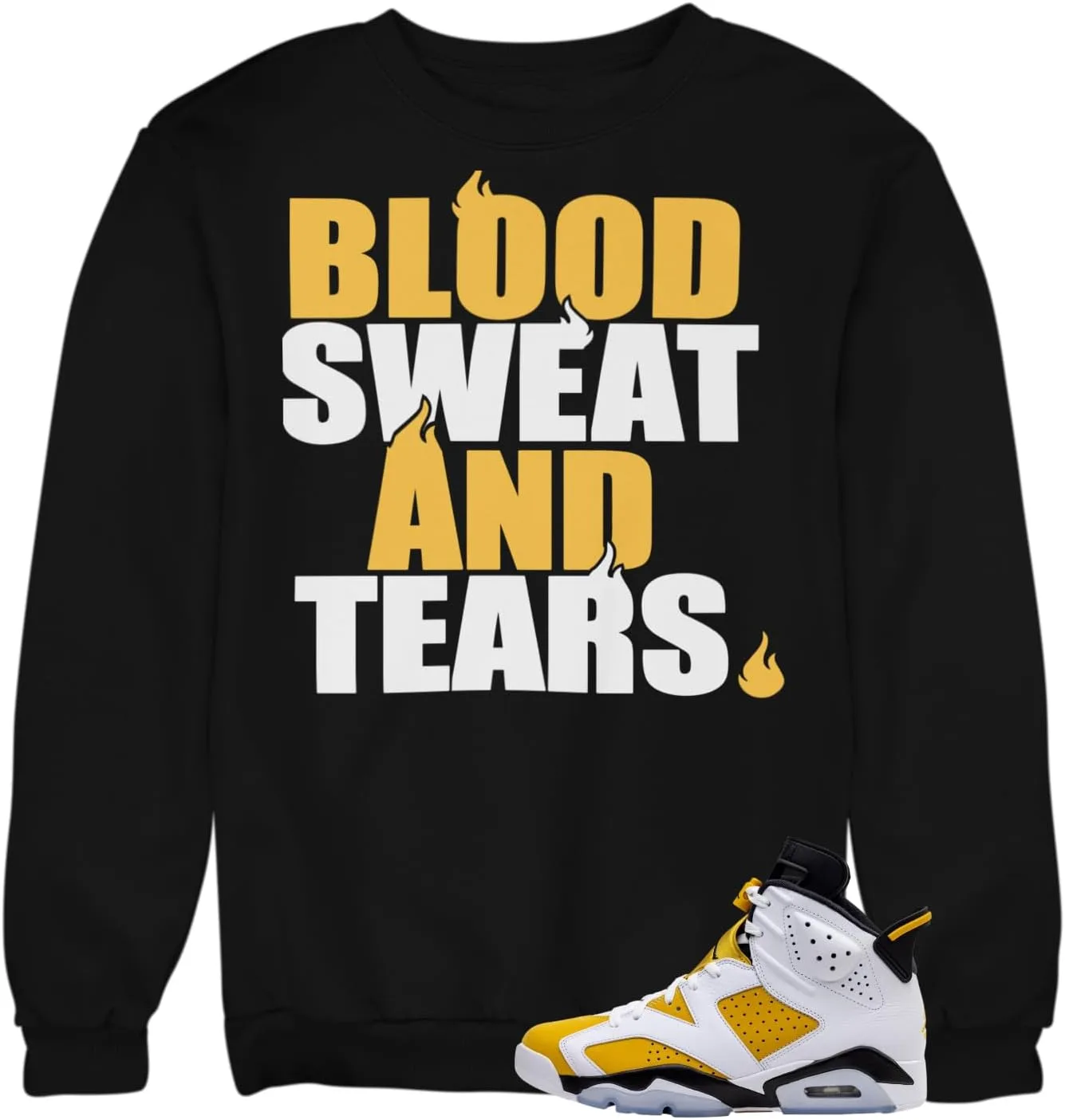 

Свитшот в цвет Jordan 6 Yellow Ochre House Of Tees