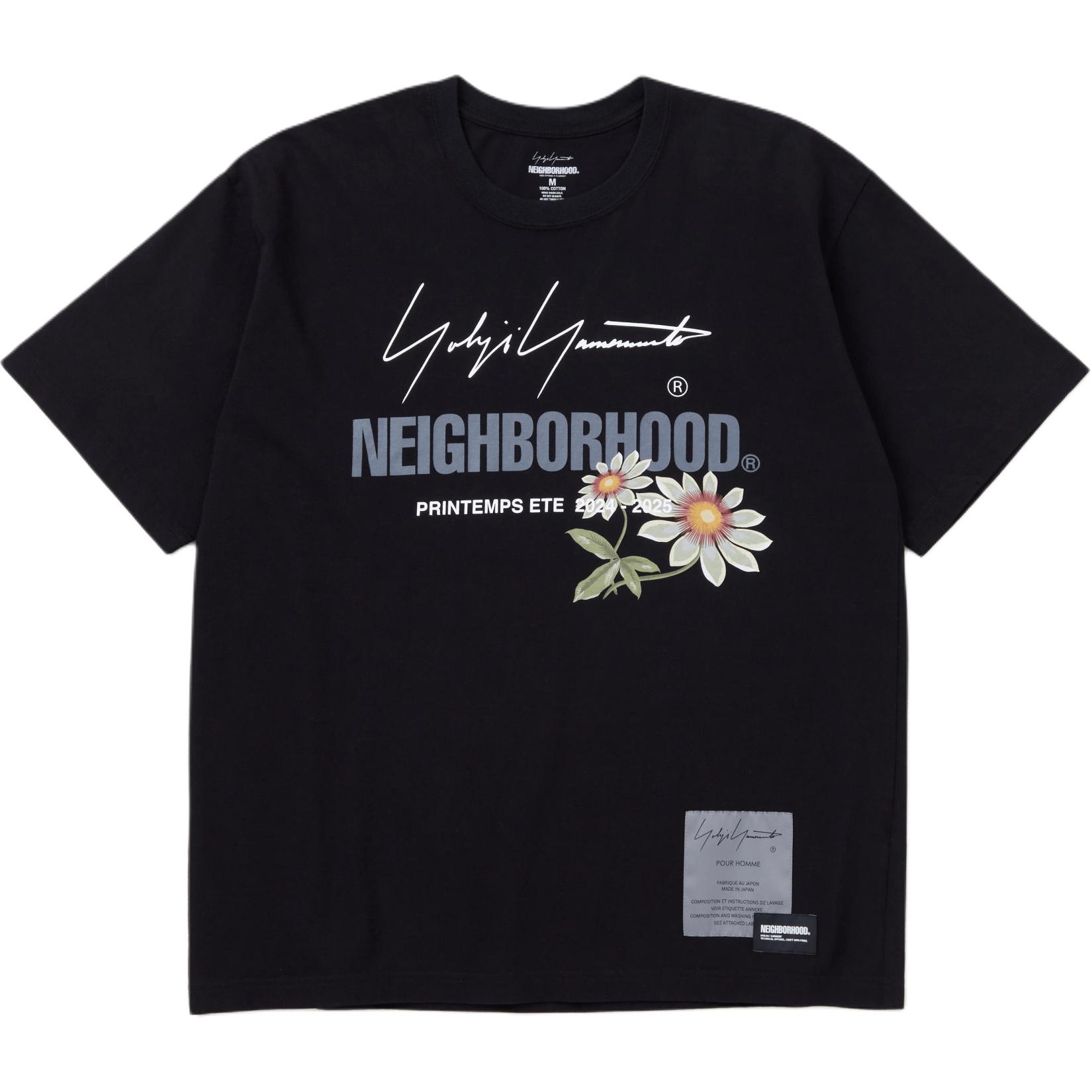 

Yohji Yamamoto X Neighbourhood хлопковая футболка NEIGHBORHOOD, черный