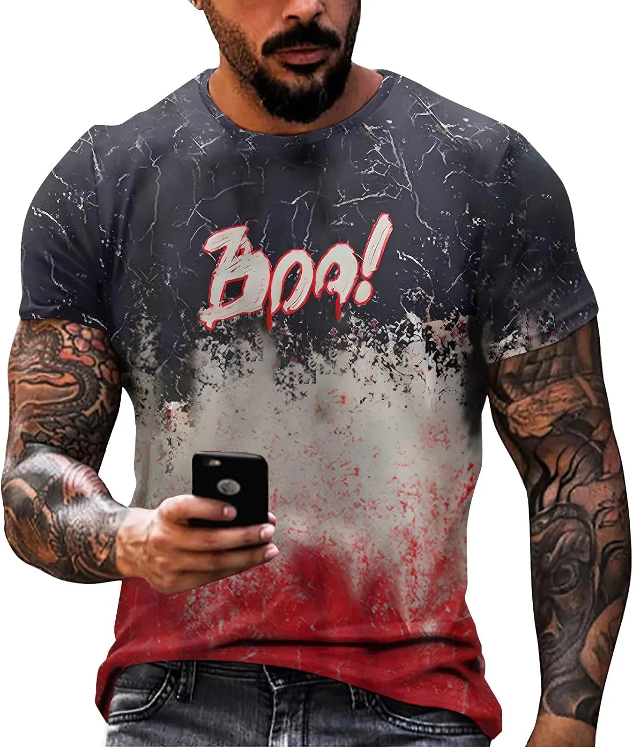 

Мужская футболка с принтом Kvsozwuty