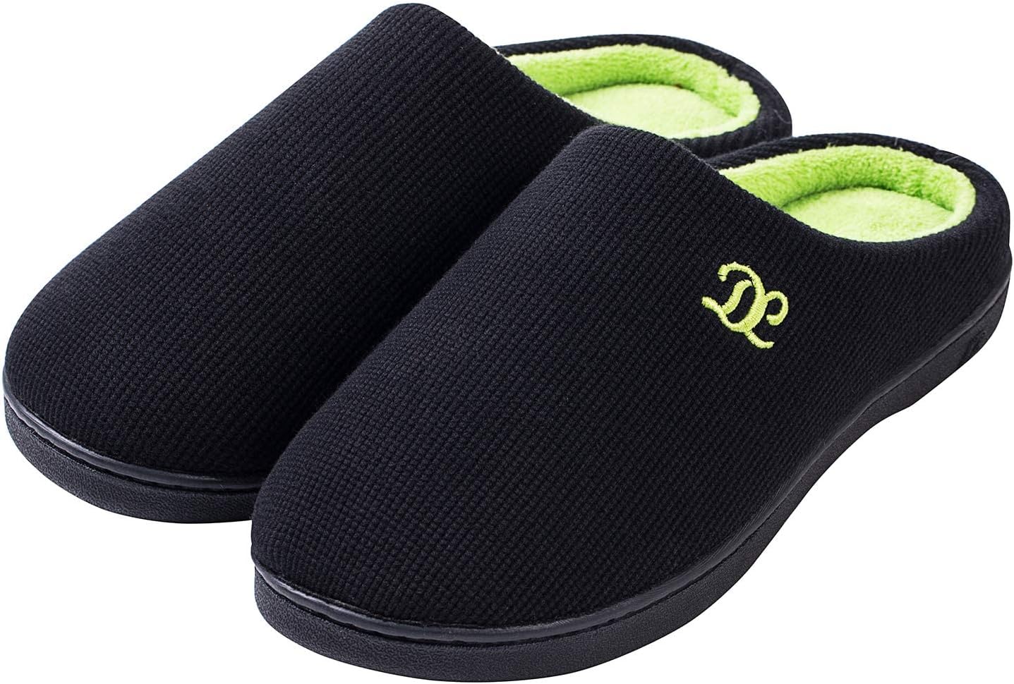

Мужские тапочки с пенной стелькой DL - удобные домашние тапочки для мужчин, для улицы и дома, закрытый носок, черные, серые, темно-синие, зеленый