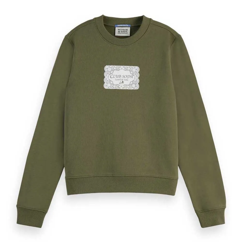 

Толстовка Scotch & Soda Atwork Regular Fit, зеленый
