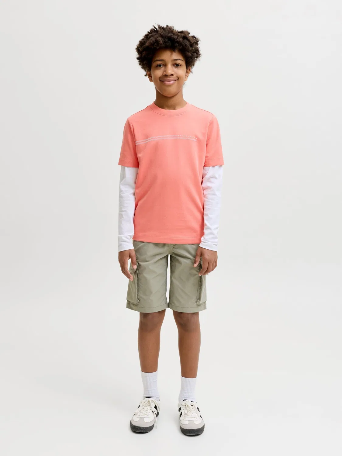 Футболка Jack & Jones Junior, Salmon — фото 4