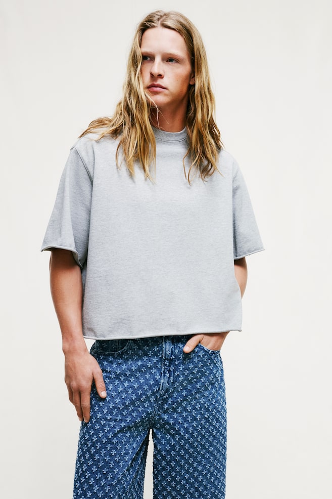 

Футболка свободного кроя H&M, серый