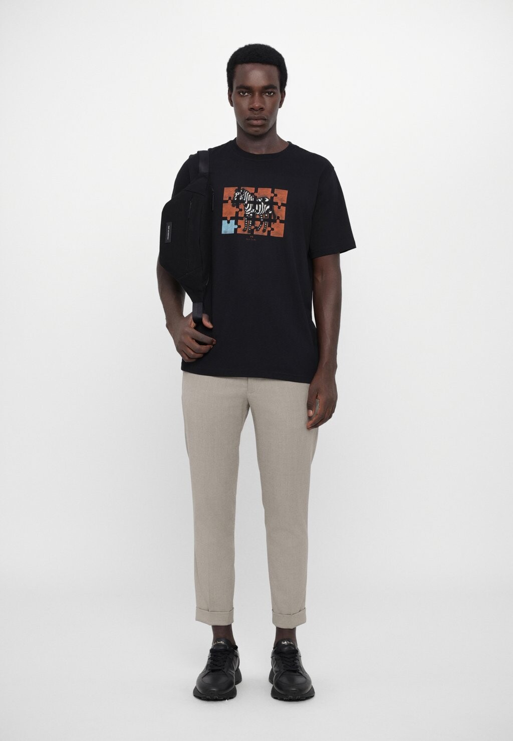 

Футболка с принтом JIGSAW ZEBRA PS Paul Smith, черный
