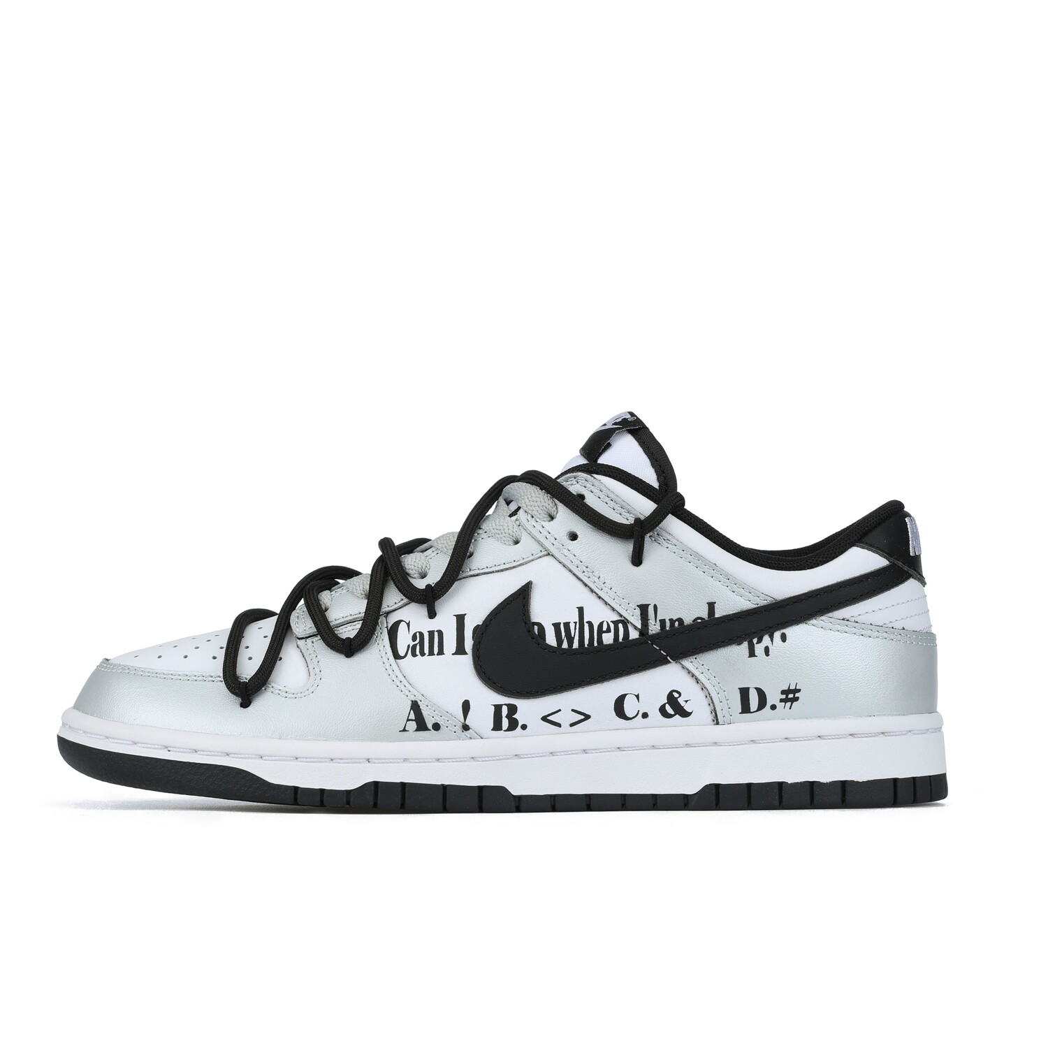 

Кроссовки Nike Dunk Skateboarding Shoes Women's Low-top White/Silver, белый