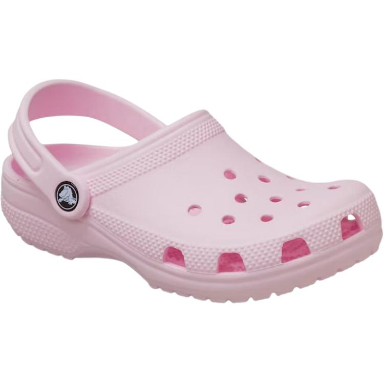 Классические дышащие легкие амортизирующие низкие детские сандалии Clog Crocs, розовый — фото 2