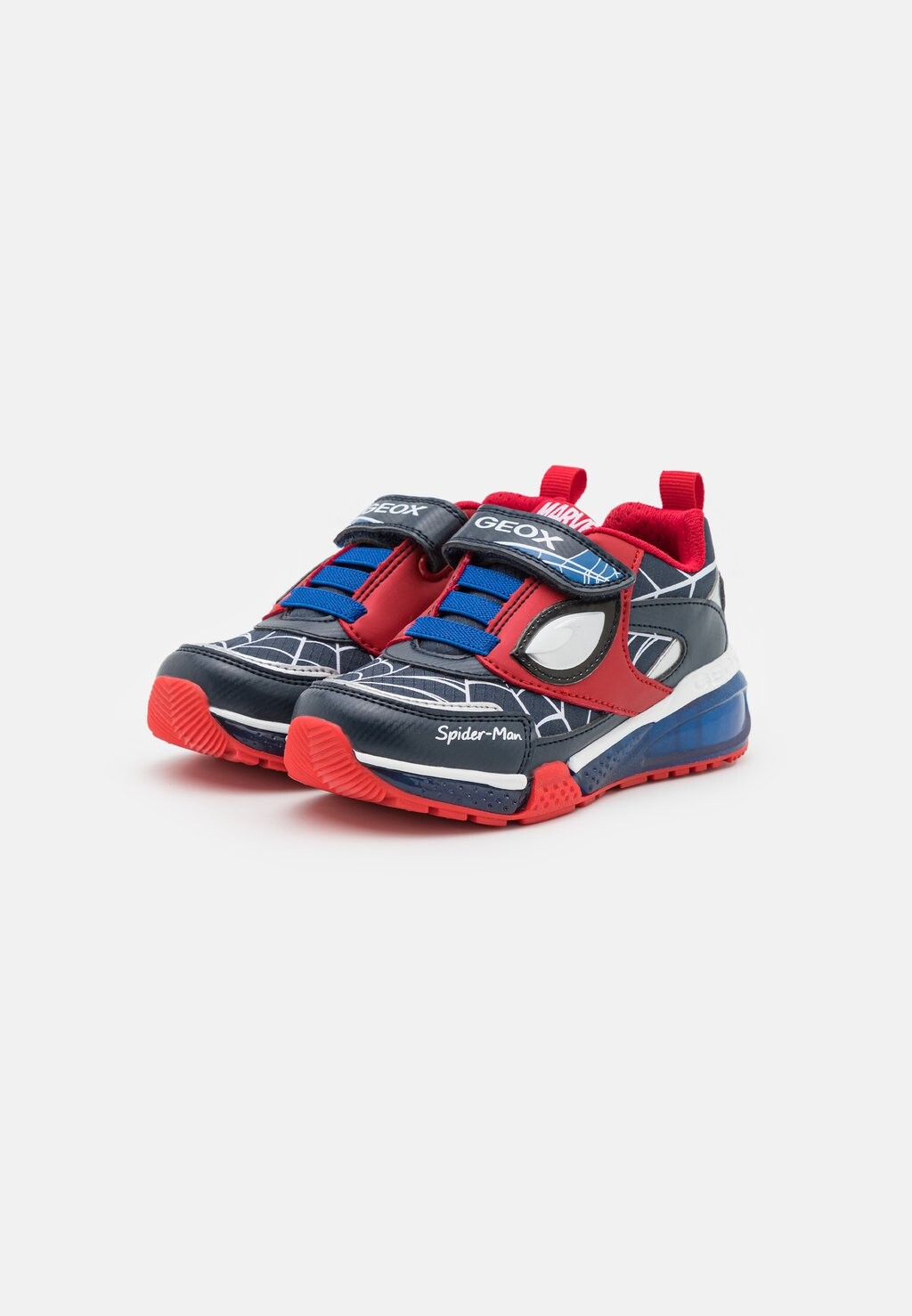 Кроссовки низкие MARVEL SPIDERMAN LIGHT UP BAYONYC BOY Geox, цвет royal/red — фото 2