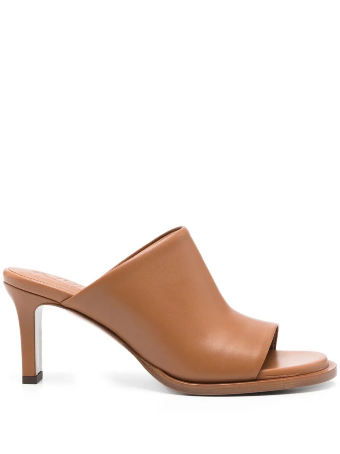 Кожаные мюли Tod's 75 мм, коричневый