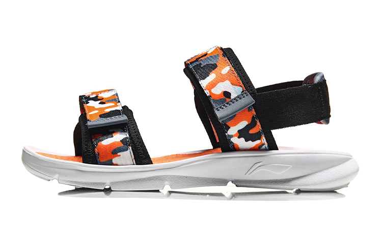 

LINING YOUNG Дышащие детские сандалии black and orange camouflage для подростков