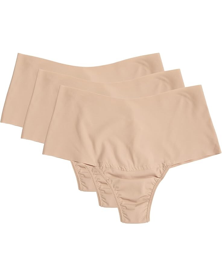 

Стринги Hanky Panky Breathe Hi-Rise Thong 3-Pack, цвет Taupe/Taupe/Taupe