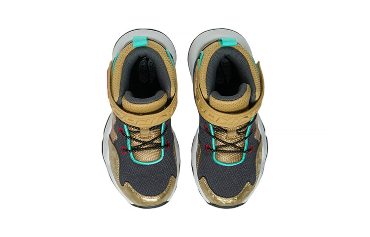 Кроссовки LINING YOUNG Kids Lifestyle Shoes PS Mid-top Ancient Fajin/Cold Sandalwood — фото 4