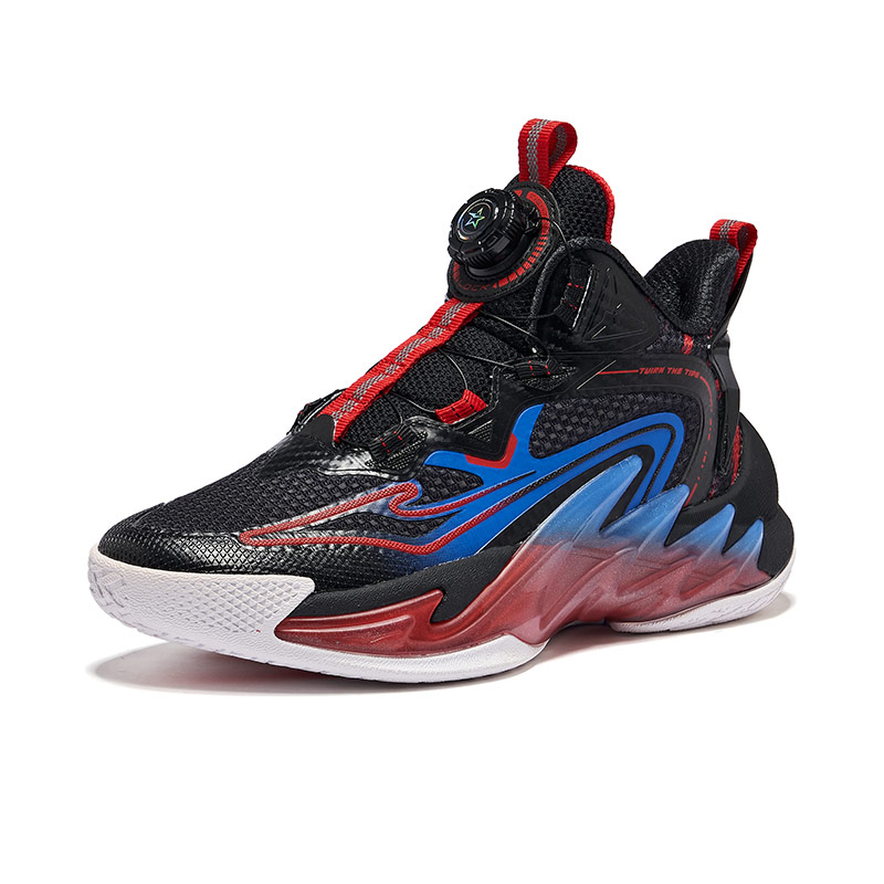 ERKE KIDS Детские баскетбольные кроссовки Jet Black/Crimson Red Kids' — фото 4