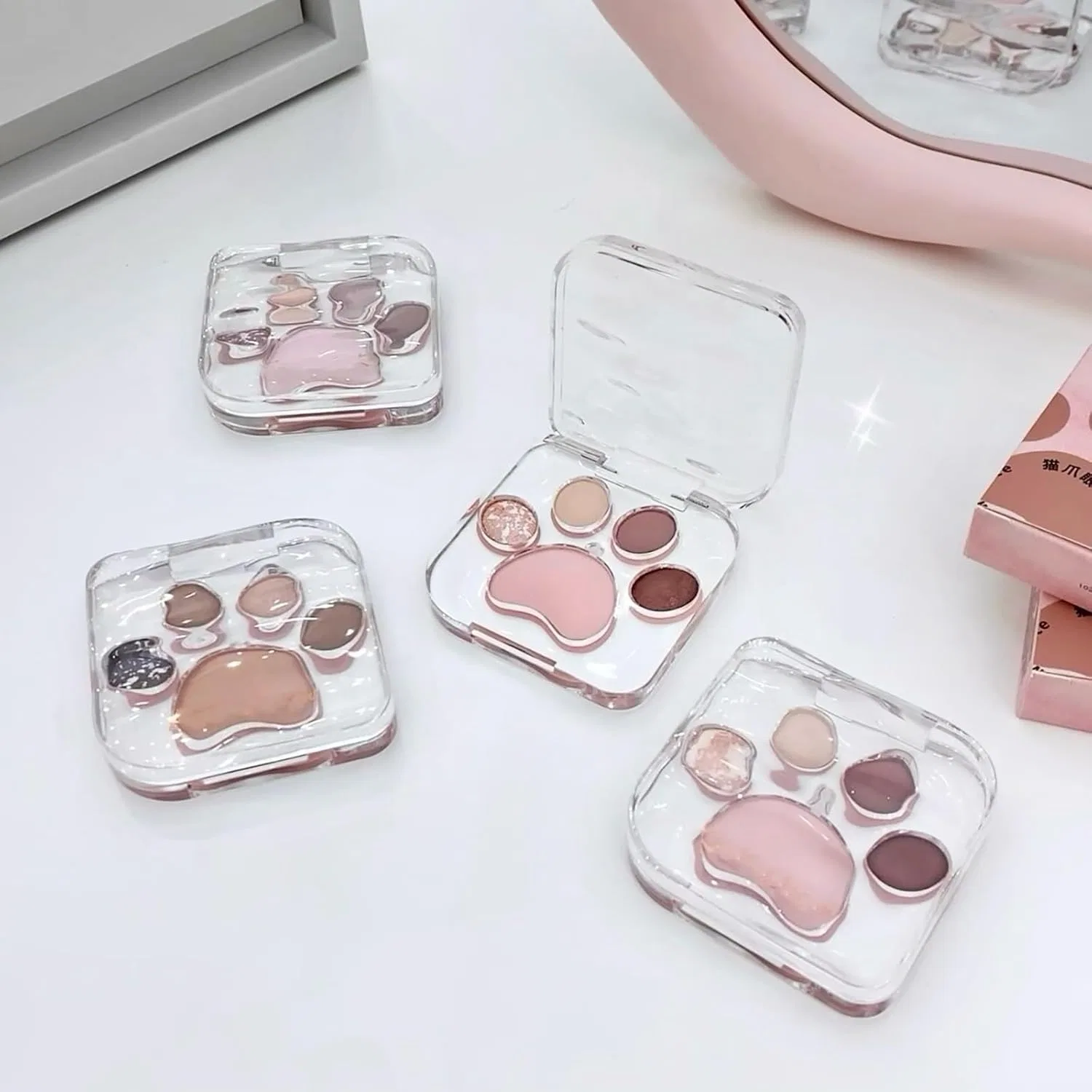 Тени для век Glitter Single Color Palette, Generic, 1 шт, светло-фиолетовый — фото 3