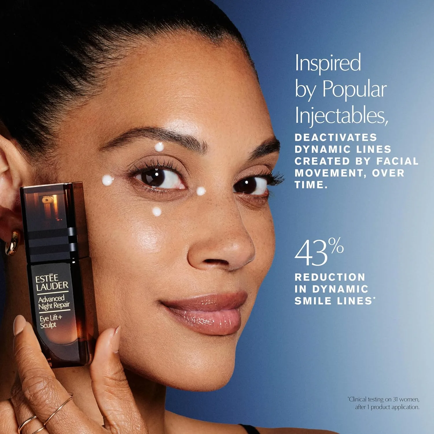 Estée Lauder Advanced Night Repair Eye Lift + Sculpt | Крем для глаз с 2HA-филлером для придания объема и гексапептидом-8, 0,5 жидких унций — фото 2