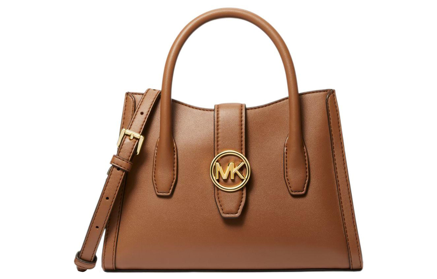

Кожаная женская сумка-кроссбоди через плечо Trumpets коричневый MICHAEL KORS