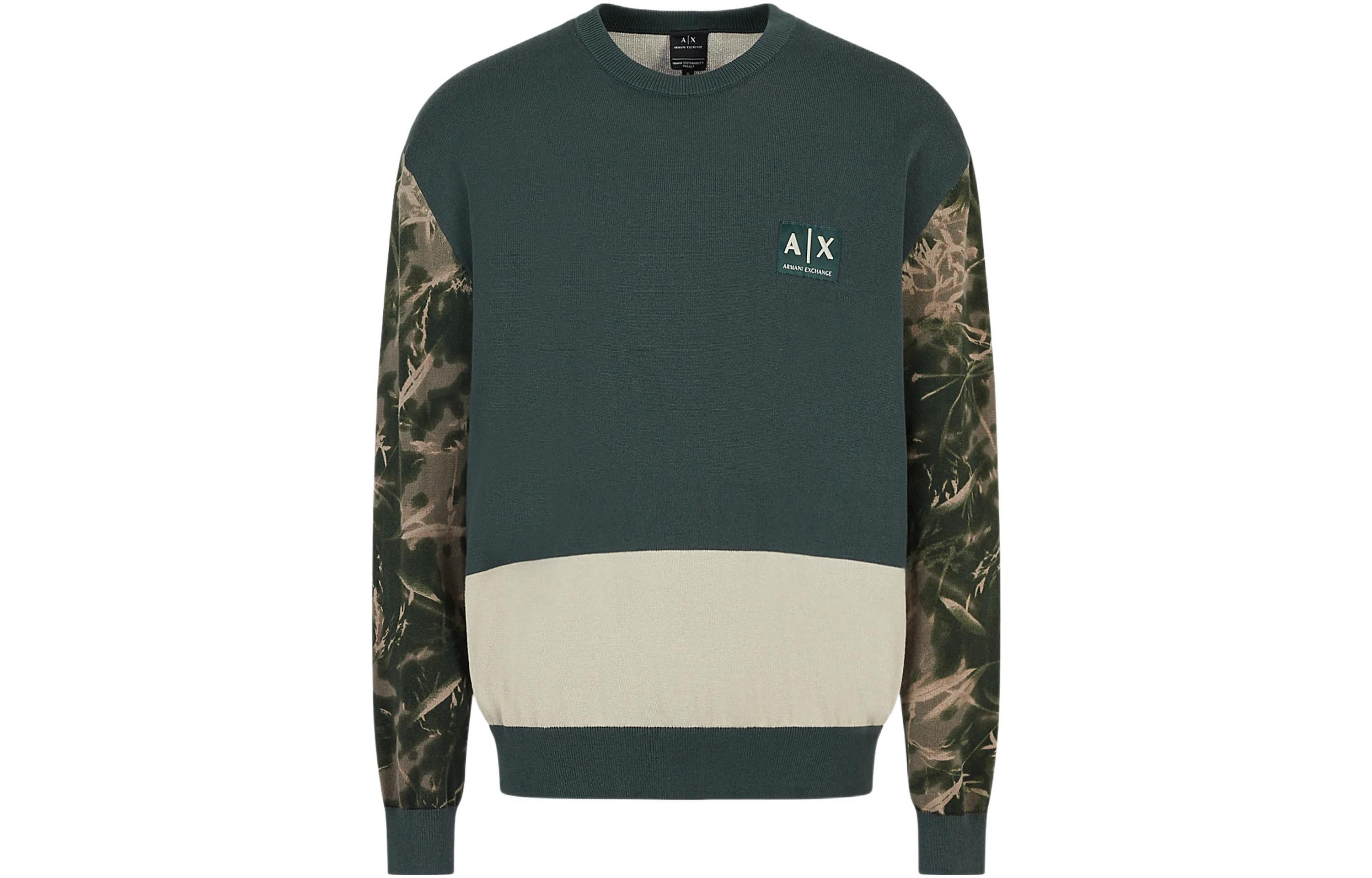 

Свитшот мужской зеленый ARMANI EXCHANGE