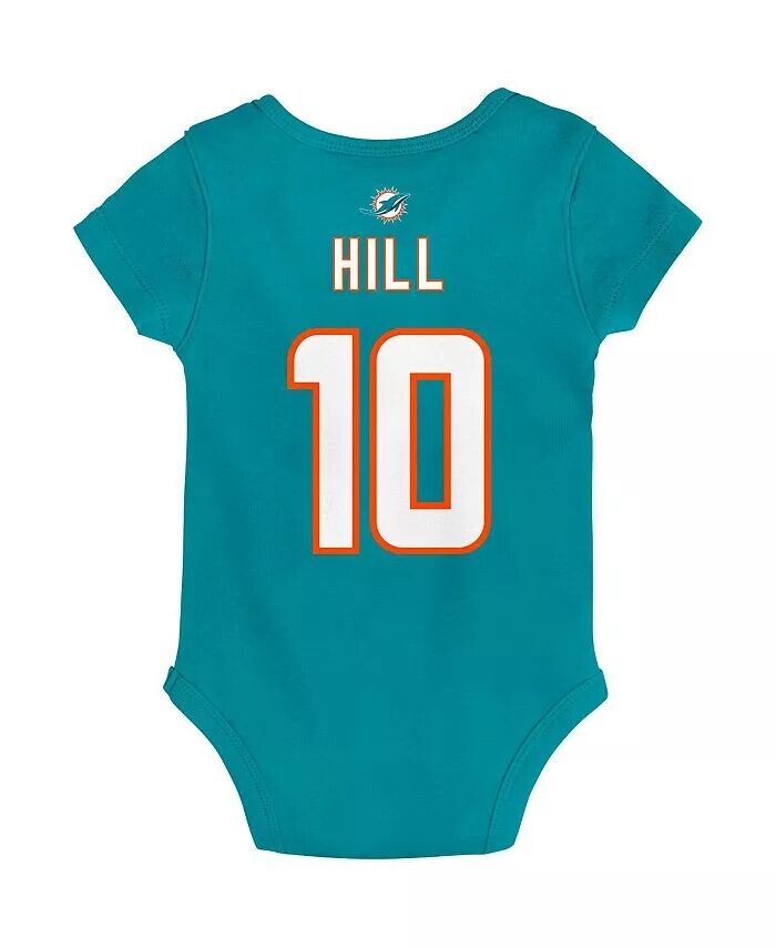 Боди для мальчиков и девочек Tyreek Hill Aqua Miami Dolphins с именем и номером основного игрока Outerstuff — фото 3
