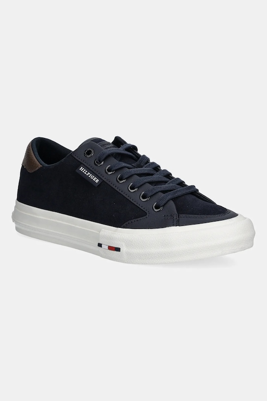 

Кроссовки замшевые TH HI VULC STREET LOW SUEDE RWB Tommy Hilfiger, темно-синий