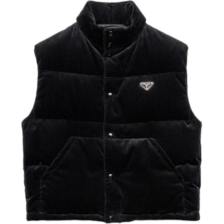 

PRADA Велюровый жилет, Black