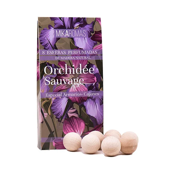 

Ароматические деревянные сферы в ящиках/шкафах Orchidée Sauvage Mikaromas, 8 UD