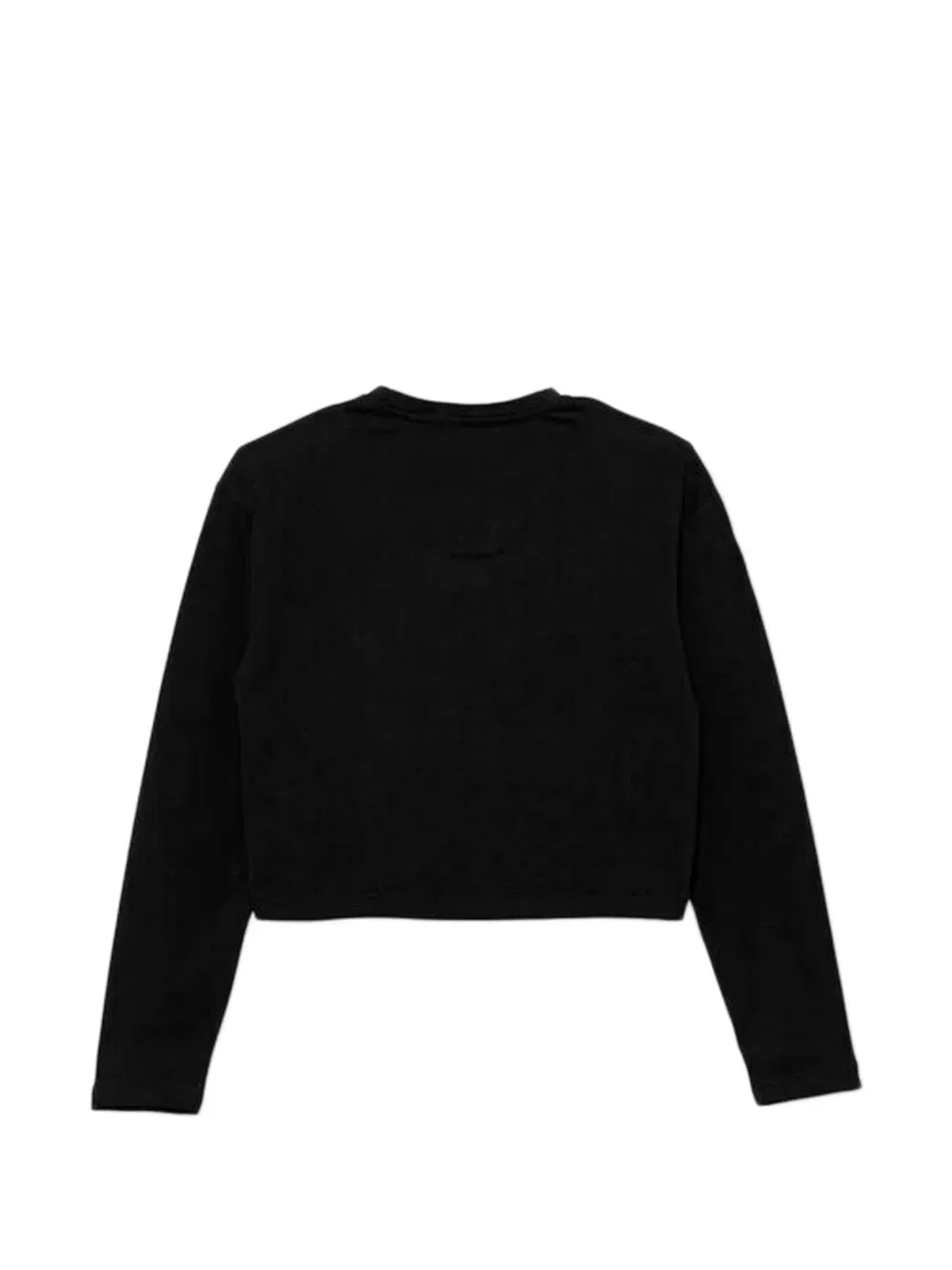 Укороченная футболка с сердечком Pinko Kids, черный — фото 2