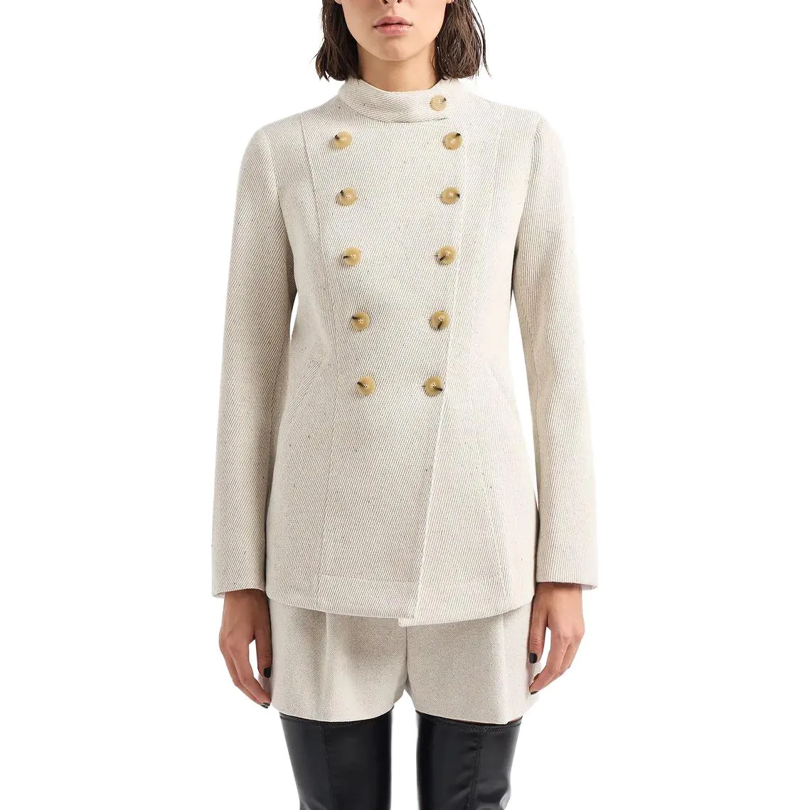 EMPORIO ARMANI Куртка женская белая Moderate — фото 4